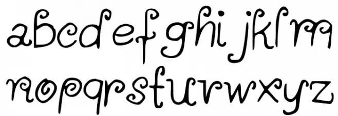 ALittleScribbleinMyBook 字体 小写