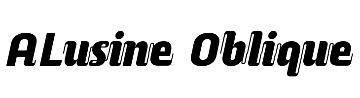 ALusine Oblique  baixar fontes gratis
