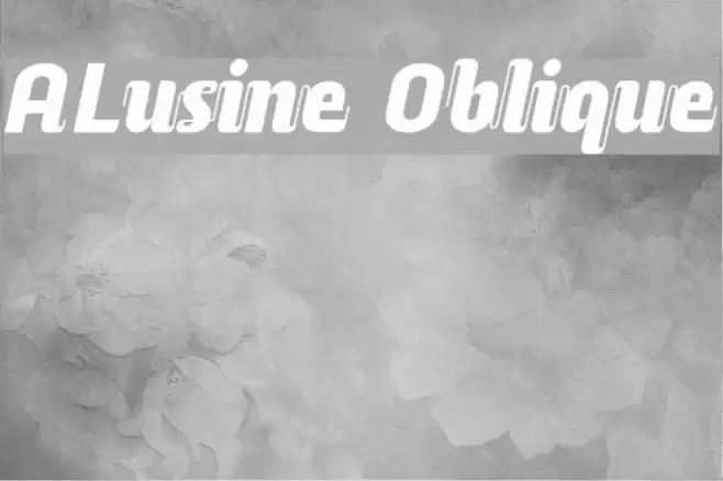 ALusine Oblique  examples