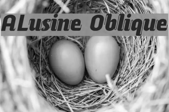 ALusine Oblique  examples