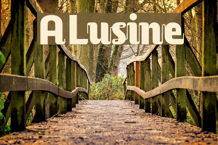ALusine Font examples