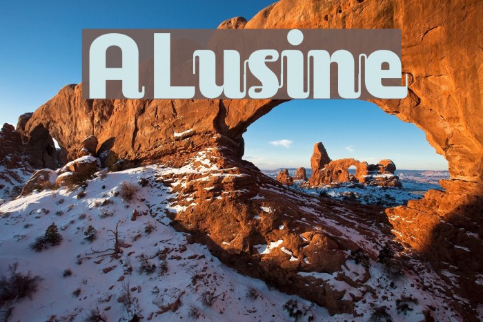 ALusine Font examples