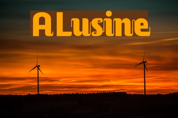 ALusine Font examples