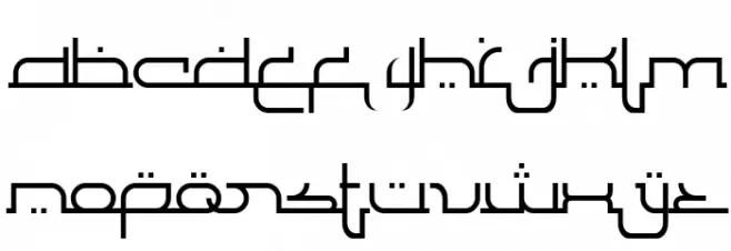 Al Faragh Font LOWERCASE