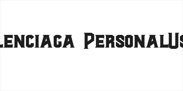Al Valenciaga PersonalUseOnly Logo