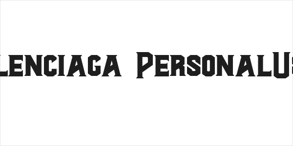 Al Valenciaga PersonalUseOnly Logo
