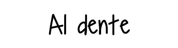 Al dente Font