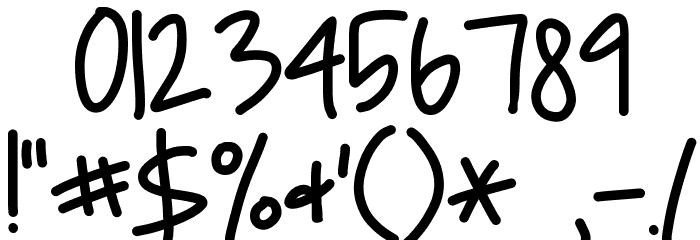 Al dente Font OTHER CHARS