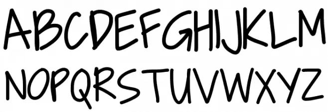 Al dente Schriftart Groß