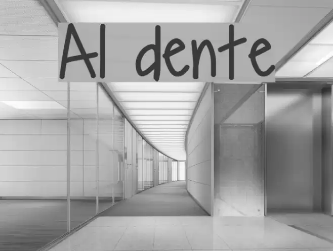Al dente Font examples