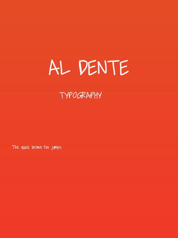 Al dente Poster