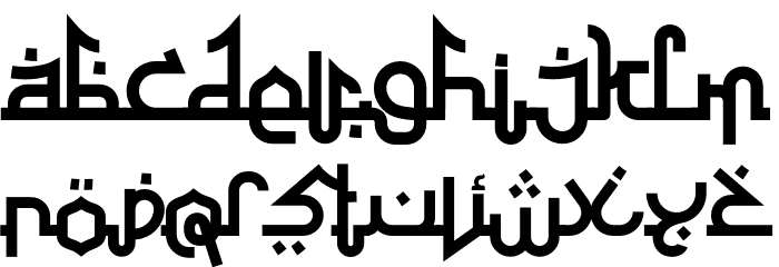 AlAtharaSabilReguler Font LOWERCASE