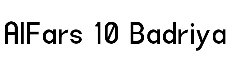 AlFars 10 Badriya Fonte