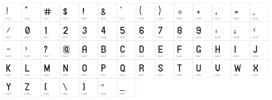 AlFars 11 Elham Character Map