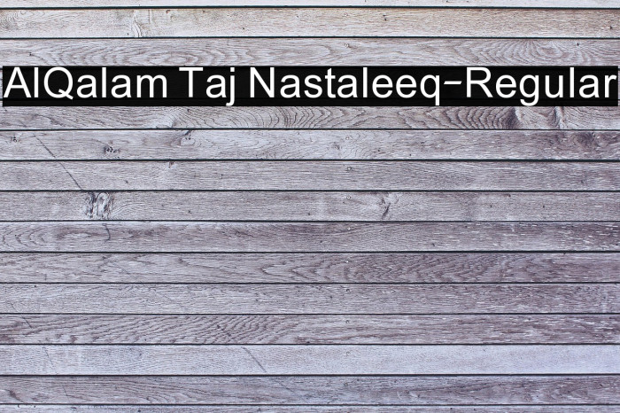 AlQalam Taj Nastaleeq-Regular Example 1