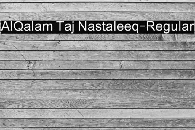 AlQalam Taj Nastaleeq-Regular Font examples