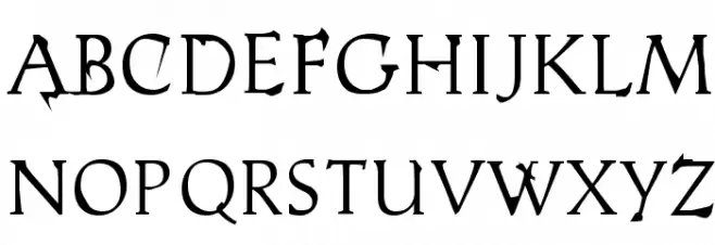 AlSabro Font UPPERCASE