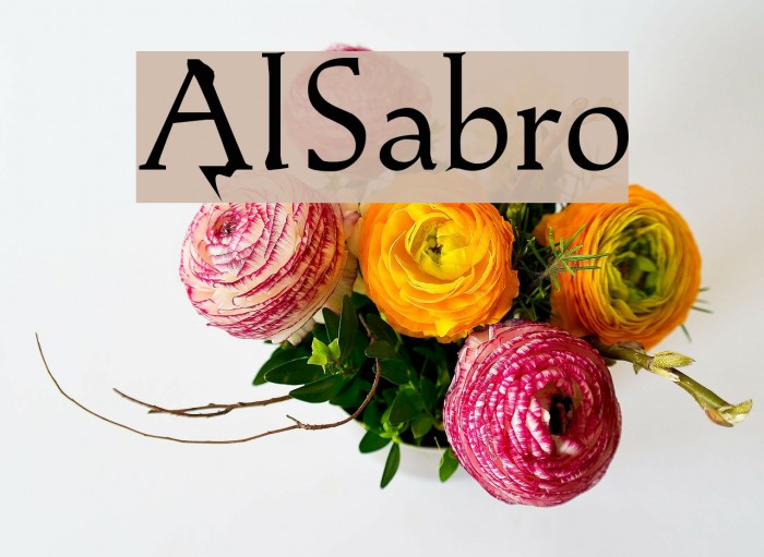AlSabro Font examples