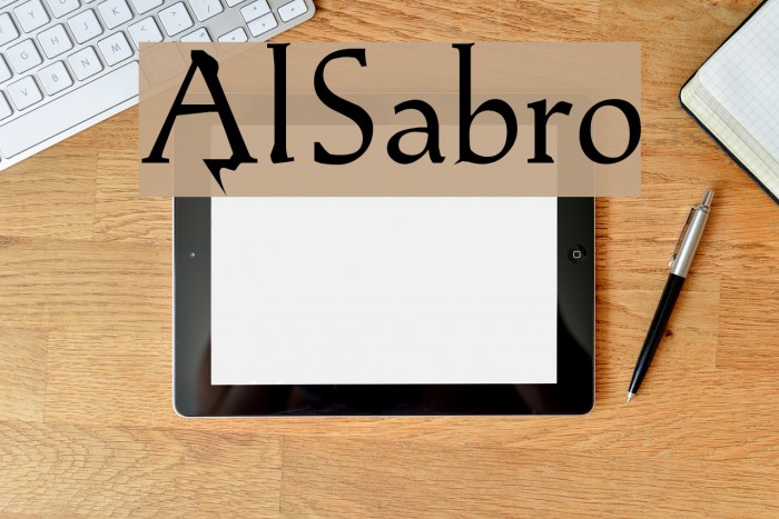 AlSabro Font examples
