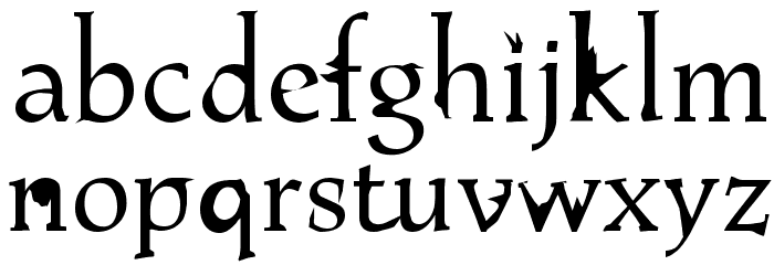 AlSabro Font LOWERCASE
