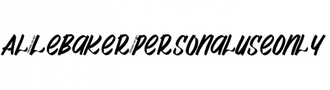 Al_LeBaker_PersonalUseOnly  les polices de caractères gratuit tlcharger