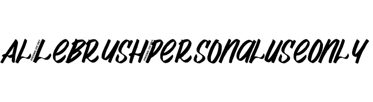 Al_Lebrush_PersonalUseOnly  Free Fonts Download