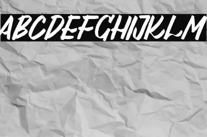 Al_Lebrush_PersonalUseOnly Font examples