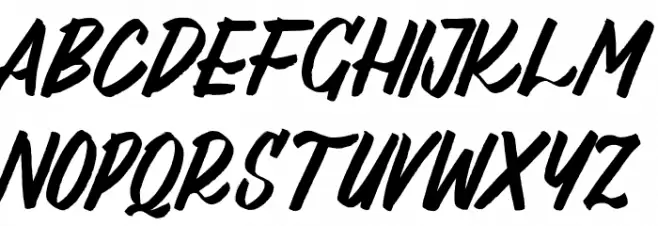 Al_Lebrush_PersonalUseOnly フォント 大文字