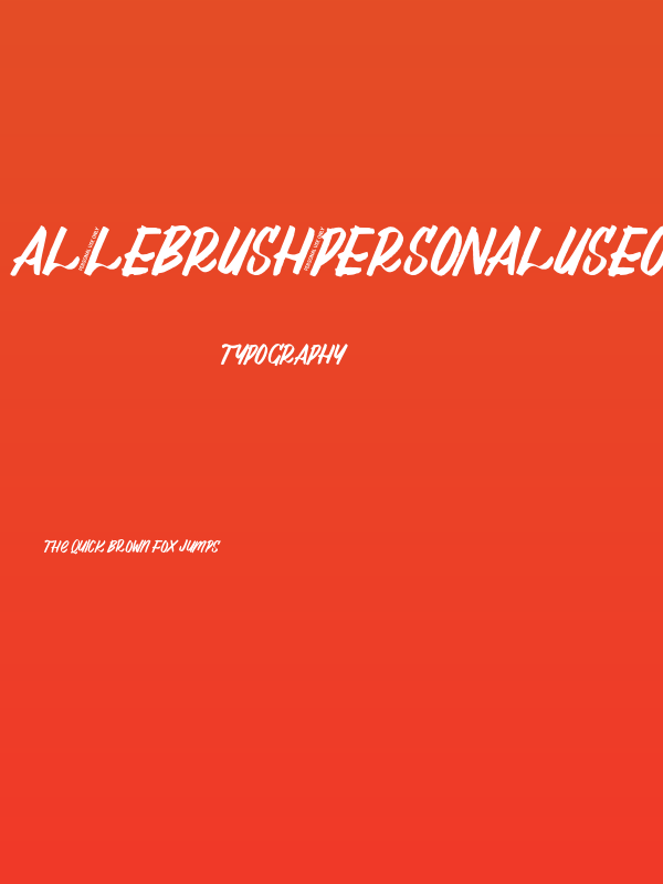 Al_Lebrush_PersonalUseOnly Poster