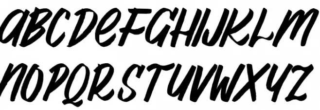 Al_Lebrush_PersonalUseOnly Schriftart Kleinbuchstaben