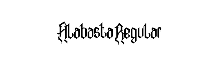 Alabasta Regular Font