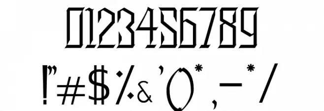 Alabasta Regular Font OTHER CHARS