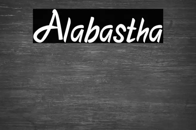 Alabastha Font examples