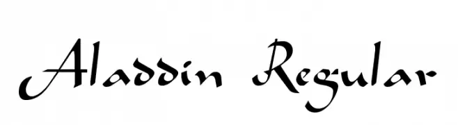 Aladdin Regular  Fuentes Gratis Descargar