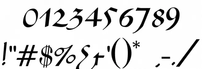 Aladdin Regular Font OTHER CHARS