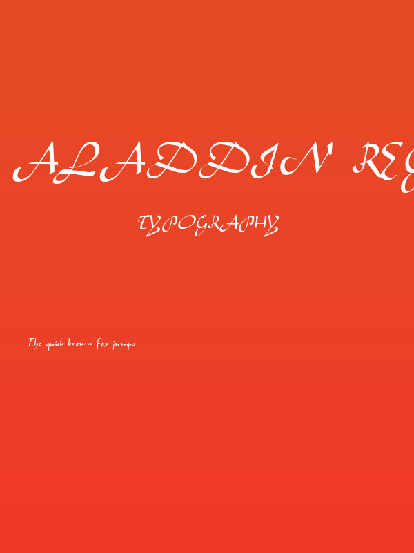 Aladdin Regular Poster