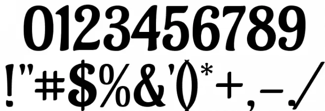 Aladin Regular Font OTHER CHARS