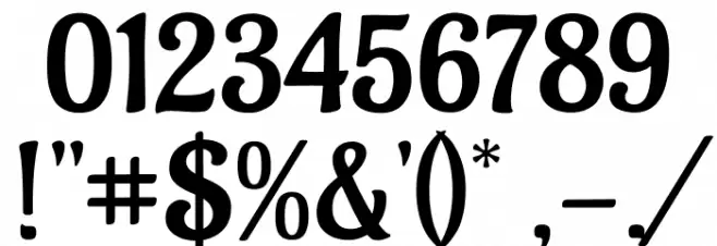 Aladin Regular Font OTHER CHARS