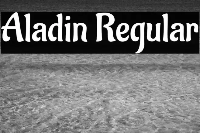 Aladin Regular Font examples