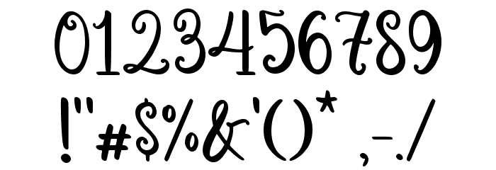 Alafyou Swirly Demo Font OTHER CHARS