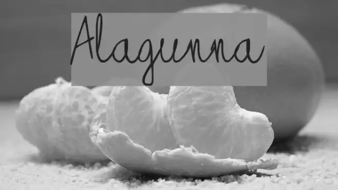 Alagunna Font examples