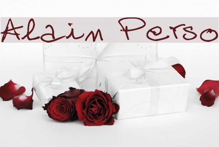 Alain Perso Font examples