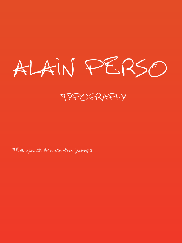 Alain Perso Poster