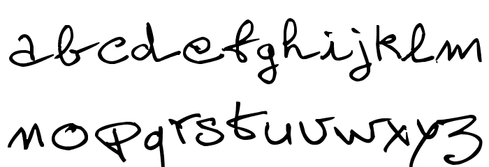 Alain Perso Font LOWERCASE