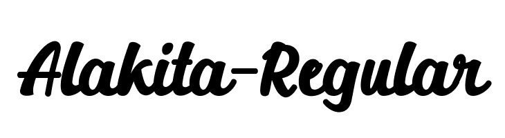 Alakita-Regular  Frei Schriftart Herunterladen