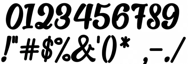 Alakita-Regular Font OTHER CHARS