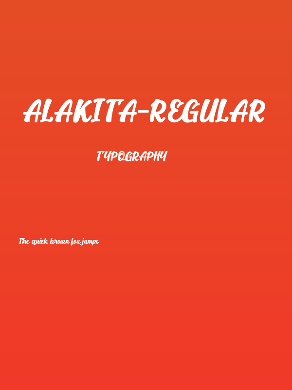 Alakita-Regular Poster