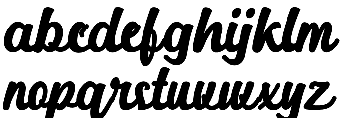 Alakita-Regular Font LOWERCASE