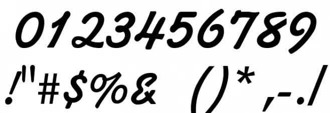 Alako-Bold Font OTHER CHARS