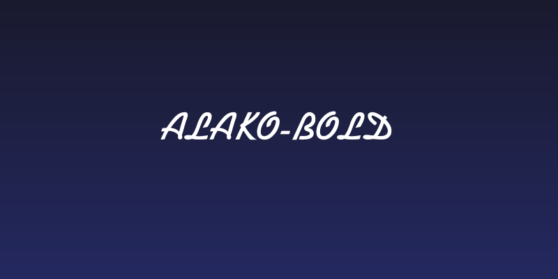 Alako-Bold Social Header